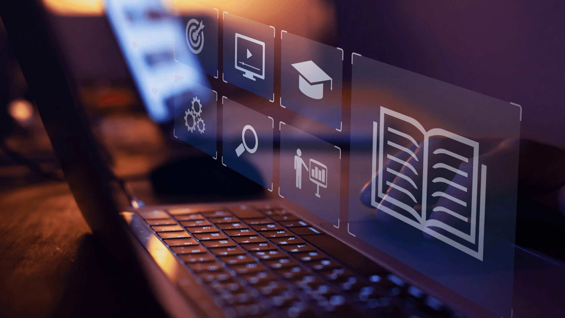 Digital platform dashboard on a laptop