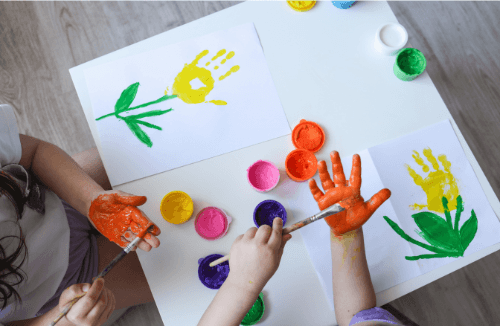 Children exploring and learning together