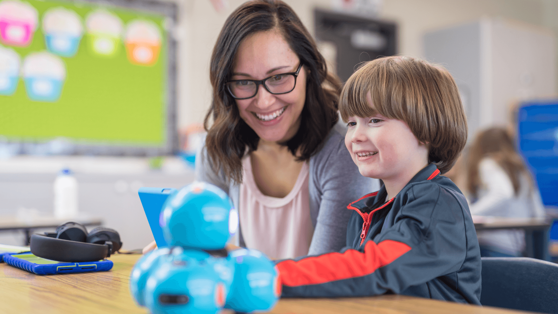 Teachers practicing English together